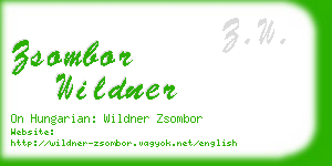 zsombor wildner business card